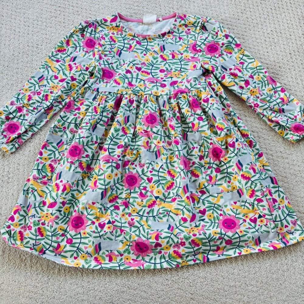 Kite unicorn floral long sleeve cotton dress